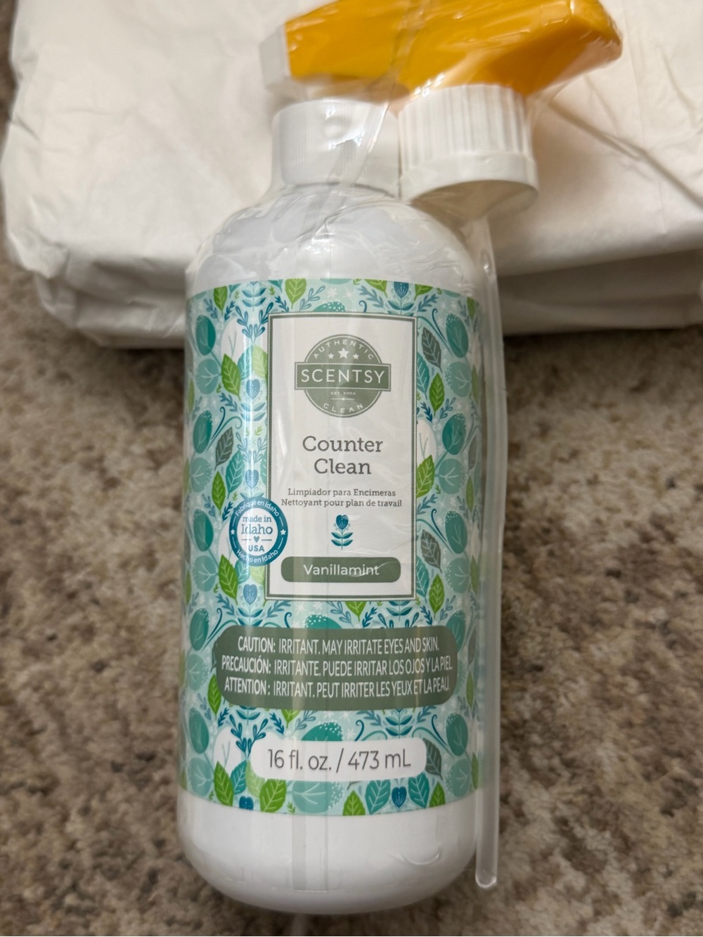 Scentsy Vanillamint Counter Clean Spray Bottle